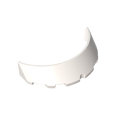 Gobricks,Windscreen 3 x 6 x 1 Curved with 2 Circular Stud Holders in Bottom,GDS-M119,62360,35298